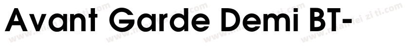 Avant Garde Demi BT字体转换